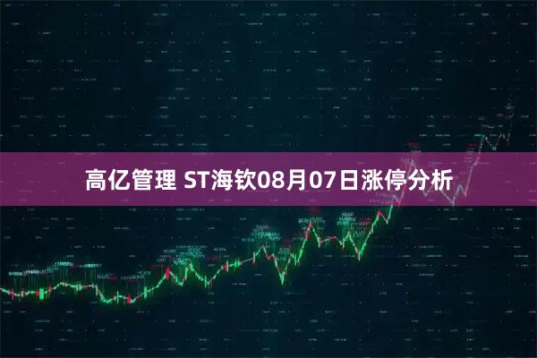 高亿管理 ST海钦08月07日涨停分析
