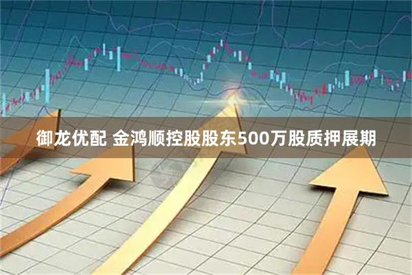 御龙优配 金鸿顺控股股东500万股质押展期